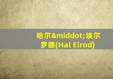 哈尔·埃尔罗德(Hal Elrod)